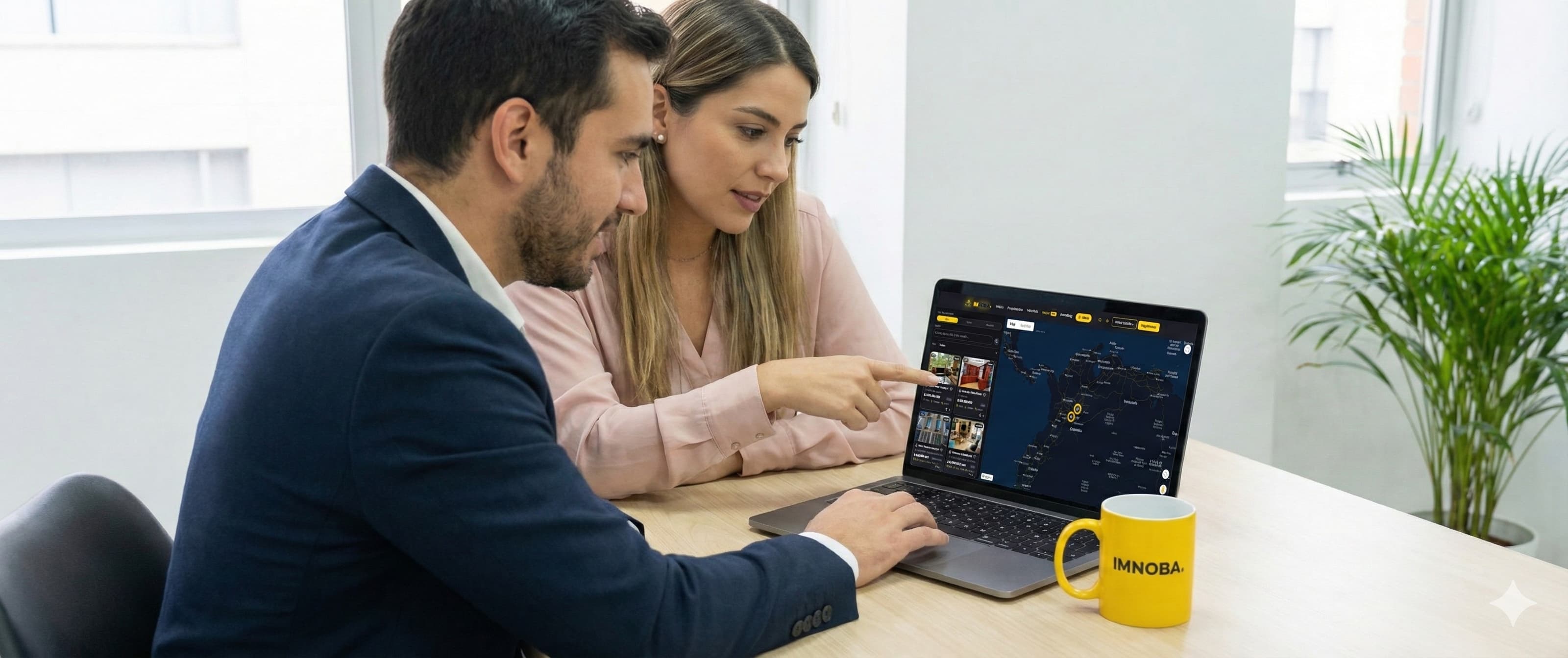 Asesor de Imnoba ayudando a un cliente