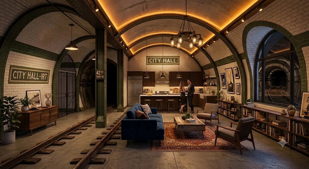 Cover: The Abandoned NYC Subway Station Turned Into a $2M Apartment